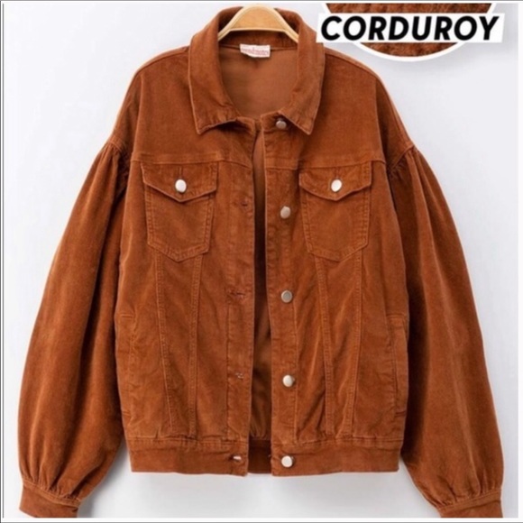 Rust Corduroy Jacket - Picture 6 of 8
